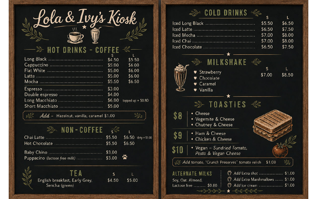 Lola & Ivy's Kiosk
