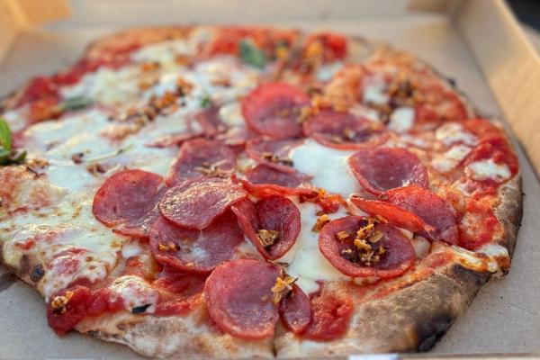Good Looking Cooking Pizza Van